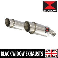 CB1100 CB 1100 X11 2000-2003 4-2 Twin Exhaust Silencers 200mm Round 200SS