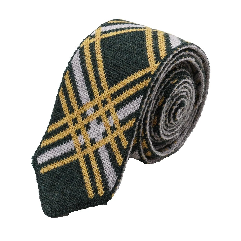 Cuadriculados 100% Corbatas de Lana para Hombres