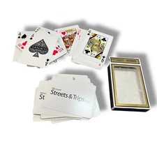 2007 Vintage Microsoft Streets Trips playing cards PLASTIC COATED