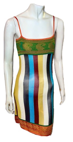 Vintage 1990’s JEAN PAUL GAULTIER Maille Ethnic Knit Dress Elements Indian Sari - Picture 6 of 11