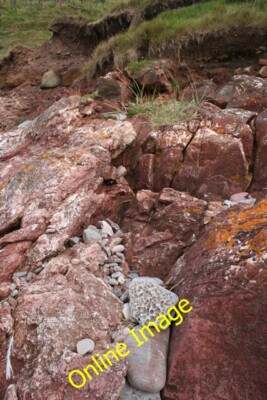 Photo 6x4 Dalradian-Devonian Unconformity Portsoy When a much younger roc c2014