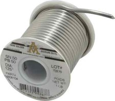 Value Collection 486705050.125-1 Solid Wire Solder: Alloy, 1 Lb., 11 Gauge