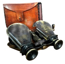Antique Brass Monocular Binocular Telescope Case Vintage Nautical Spyglass Scope