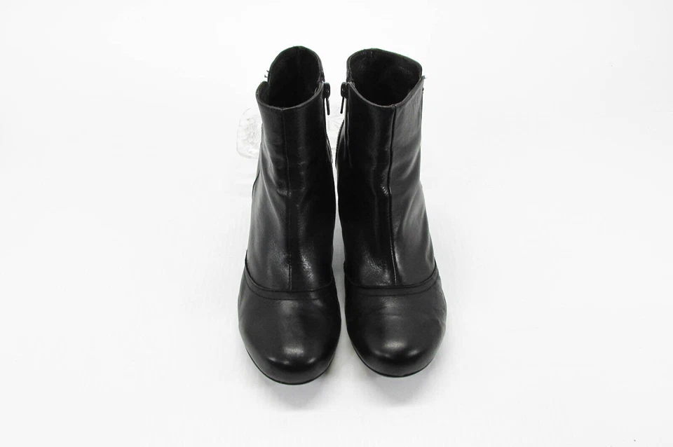 Miz Mooz Womens Boot Size 10M Black Leather Ankle Bootie Pre Owned vq - Image 4 of 4