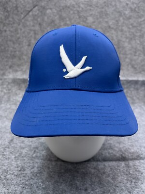 Bridgestone Golf Hat Cap Strap Back Adult Blue Poly Cotton Blend Golfer Outdoors