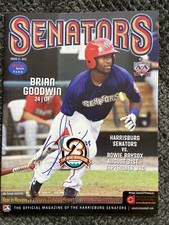 RARE White Sox Brian Goodwin ROOKIE AUTO SIGNED 2012 Harrisburg Senators Program