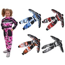 Wulfsport Cub Camo Kids Motocross Motorbike Kart Race Suit MX Off Road Junior