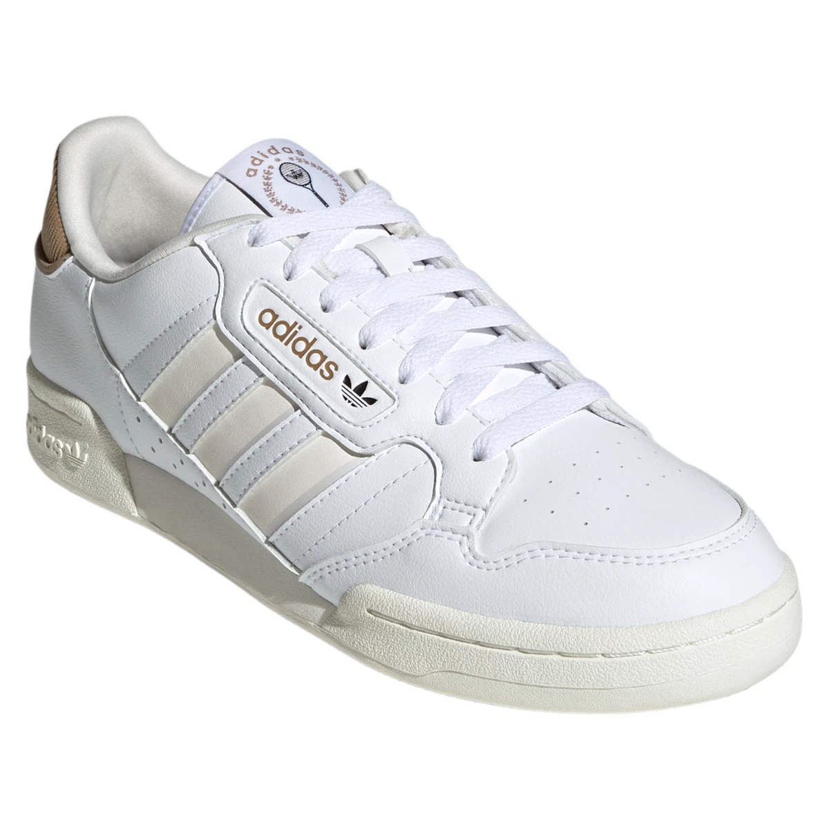 adidas ORIGINALS MEN'S CONTINENTAL 80 STRIPES TRAINERS SHOES SNEAKERS WHITE  NEW | eBay