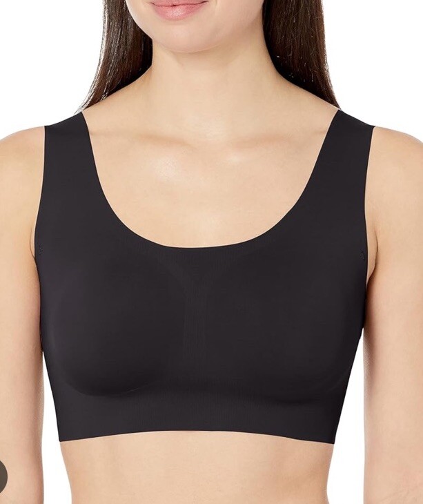 Bali Bralette Bra Wirefree 3XL Women Black Wireless Lined Stretch Seamless B14-image