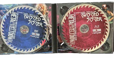 TWISTED SISTER-CD DVD BLU-RAY METAL MELTDOWN 3-DISC SET! LIKE NEW