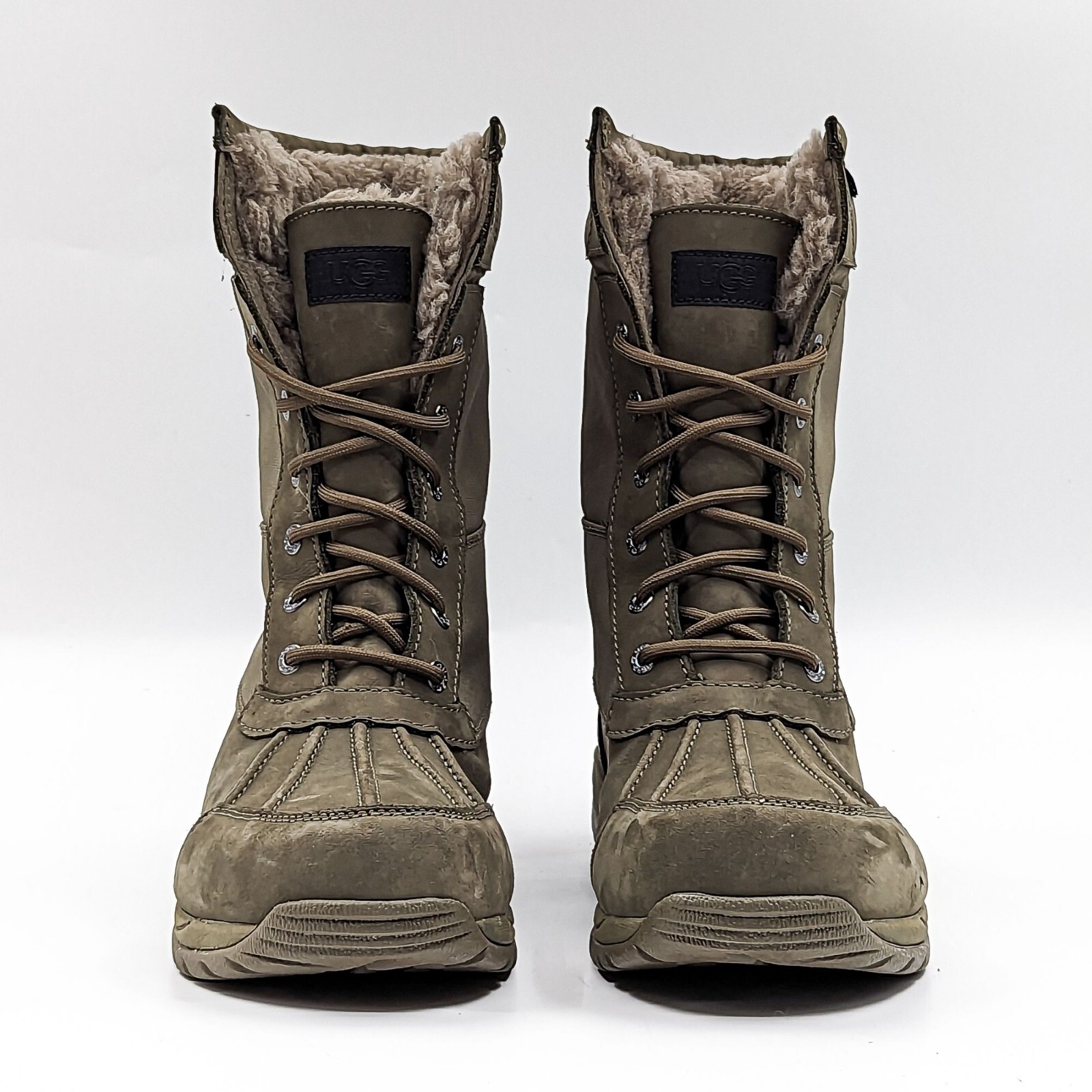 UGG Men Butte Mono Military Green Vibram Waterproof Laceup Boots Size