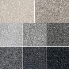 Soft Saxony Carpet Hard-Wearing Stain Resistant 15mm Thick Lounge Bedroom 5m