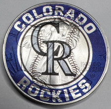 Colorado Rockies  American Silver Eagle 1oz .999 Limited Ed.n Silver Dollar Coin