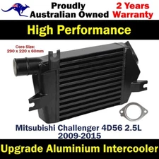 Upgrade Aluminium 60mm Intercooler+Gasket For MitsubishiChallenger 2.5L2009-2015