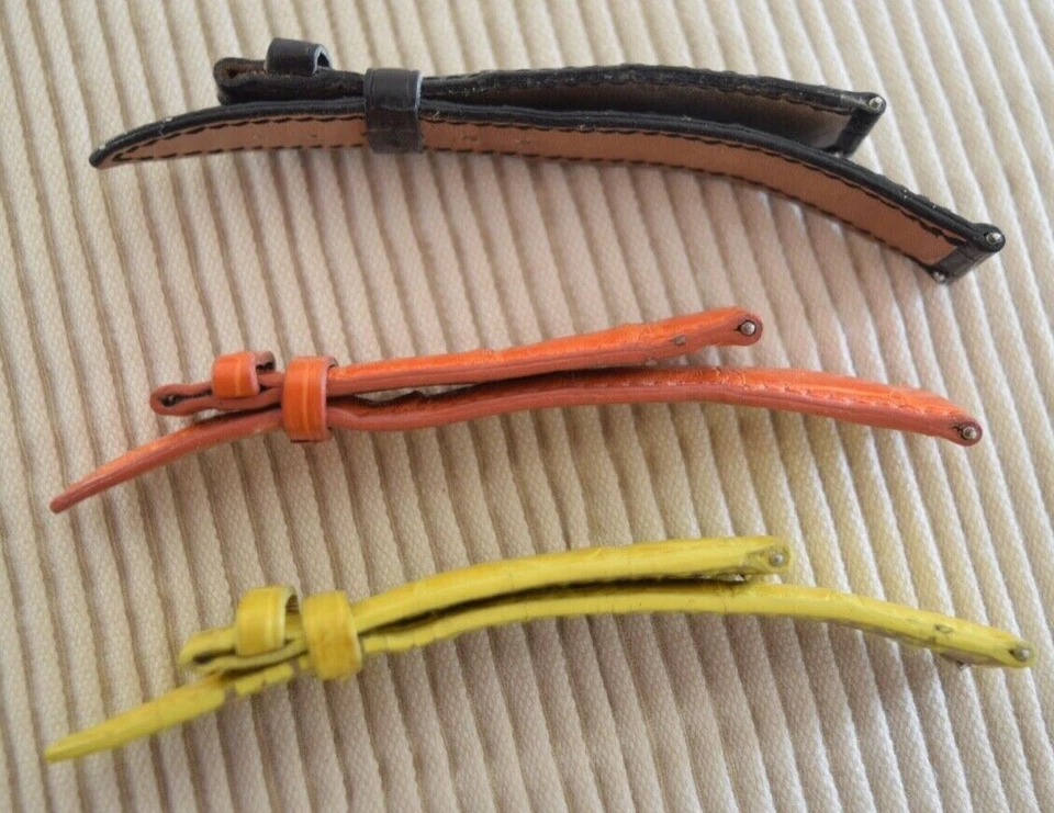 Auténtica correa de reloj Franck Muller cocodrilo 12-14 mm para dama amarilla, naranja, negra Foto 4 de 4