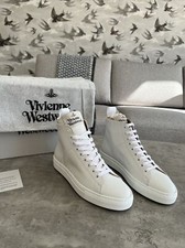 vivienne westwood trainers White Leather High Top Tennis Trainers UK6 39 Sneaker