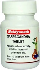 Baidyanath Sarpagandha 50 Tablets | 100% Herbal | FREE SHIPPING