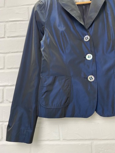 MAX MARA Womens Navy Blue Blazer Jacket size 46 - Picture 5 of 12