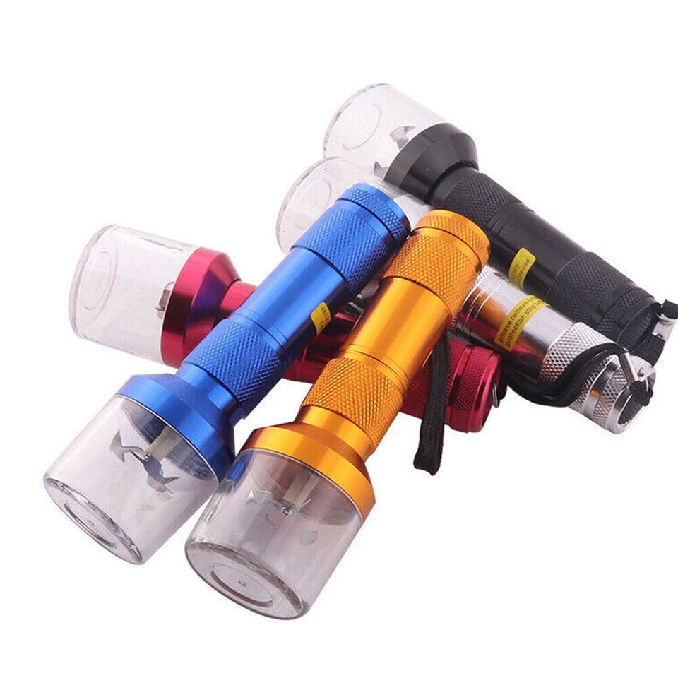 Mini Aluminum Smoke Pipes Snuff Box Smoking Pipe Herb Tobacco Pipe Grinder Smoke - Bild 4 von 4