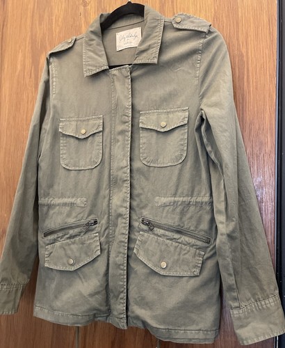 Velvet by Graham & Spencer Lily Aldridge Jacke Damen S Grün Military Utility