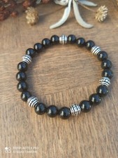 Bracelet lithotherapie Obsidienne protection sérénité en 8 mm