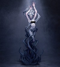 Sirena NSFW (1) Unpainted 1/12 resin model kit and base ca3d