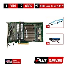 12 Gb/s SAS 3 RAID controller PCIe3 x8 w/ Cache 4GB module + Cables & BBU