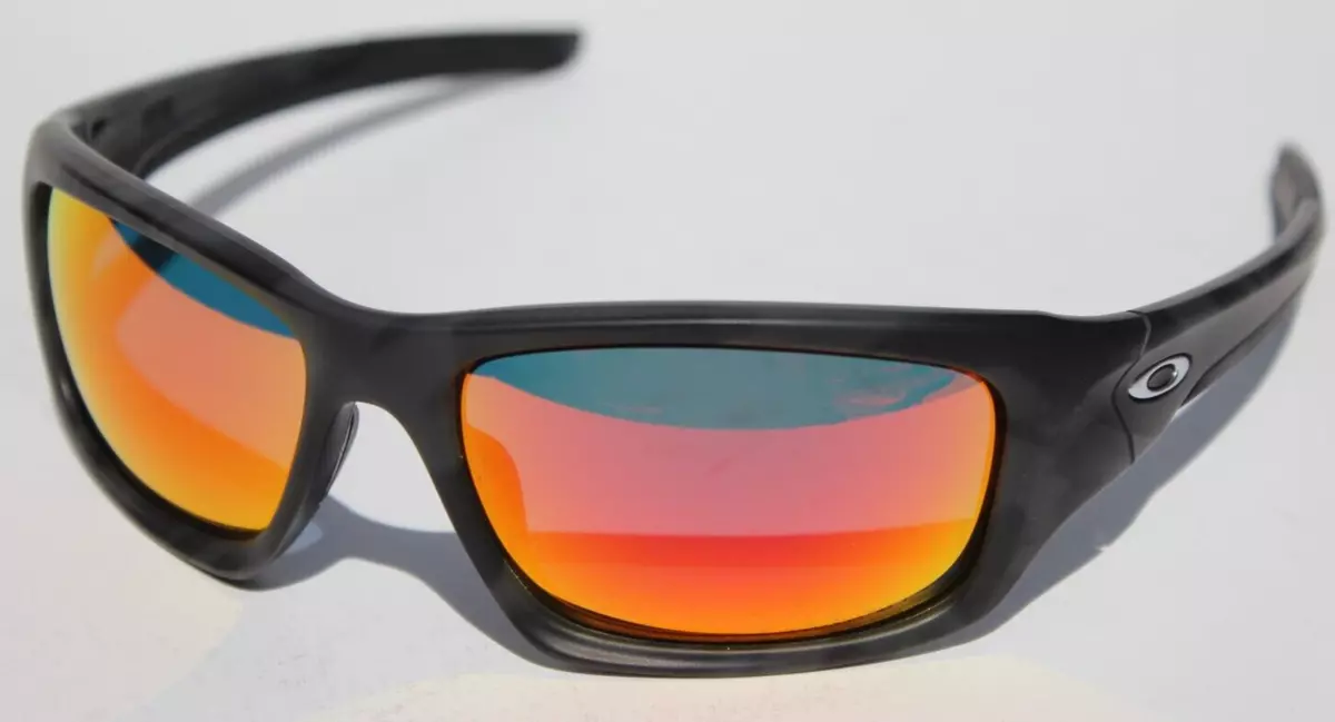 OAKLEY Valve POLARIZED Sunglasses Matte Black Camo/Ruby Iridium 