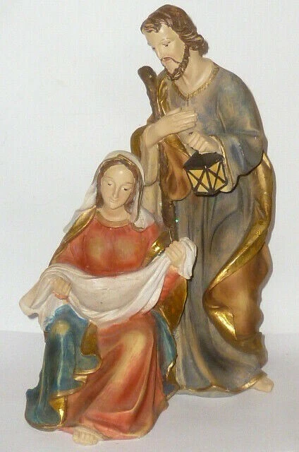 Heiligenfigur Büste Heilige Familie Maria Josef Madonna 32cm Figur Massefigur ??