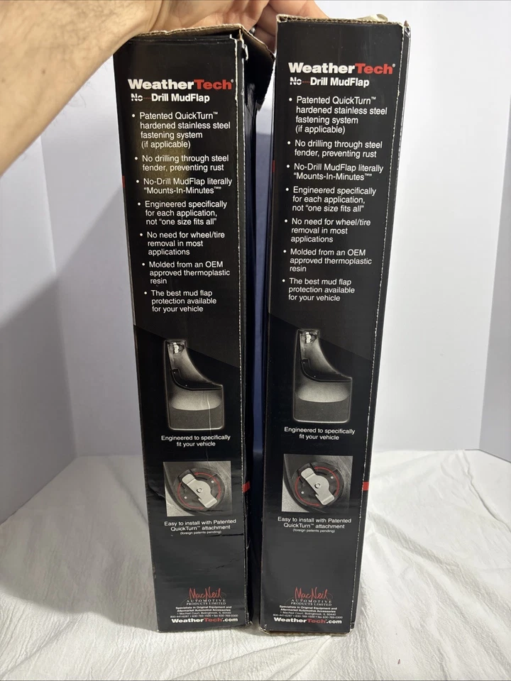 WEATHERTECH 110050 120050 PARA-LAMAS DIANTEIRO E TRASEIRO SEM PERFURAÇÃO 2015 Ford F-150 Lobo - Imagem 4 de 4