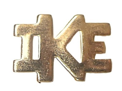1952 Dwight Eisenhower  IKE  campaign Lapel gold tone PIN 3/4''x1/2'' 352Q