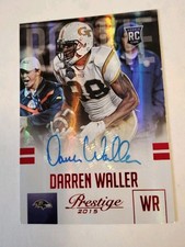 2015 Prestige Darren Waller Rookie RC Auto Foil Card #222 Giants Raiders Ravens . rookie card picture