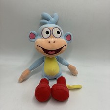 TY Beanie Babies Boots Monkey Dora the Explorer Beanbag Plush Stuffed Toy 11"
