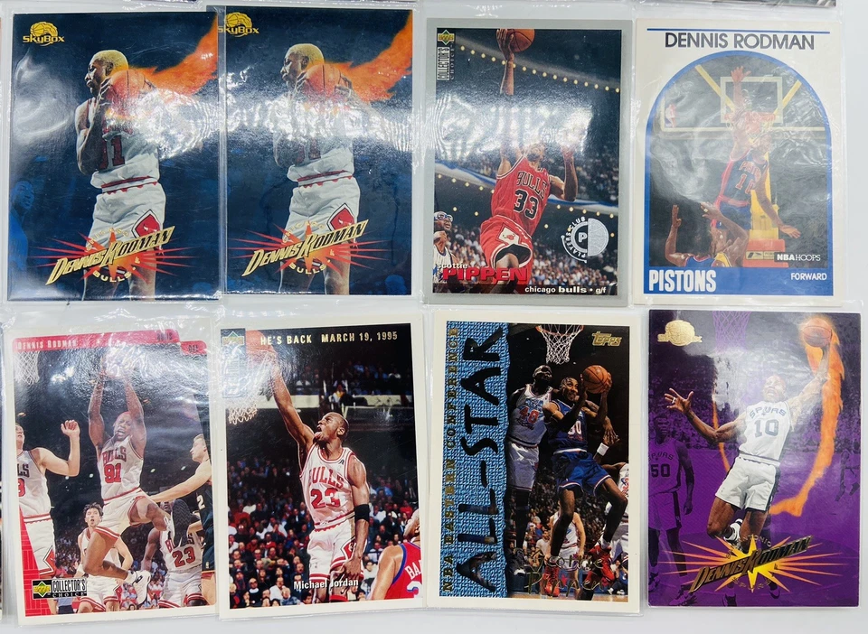 *LOTE de 46* Tarjetas NBA Chicago Bulls Años 90; Michael Jordan/Scottie Pippen/Rodman Foto 3 de 4