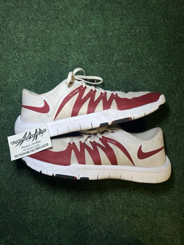 Nike Free Trainer 5.0 V6 Amp Oklahoma Sooners OU White Crimson 723939-101 Sz 14
