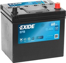 Autobatterie 12V 60Ah Exide Start-Stop EL604 EFB 520A/EN Starterbatterie PKW KFZ