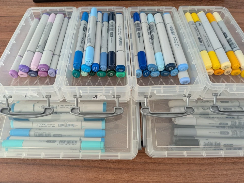 Copic Marker Set/Sammlung 137 verschiedene Farben - Bild 2 von 4