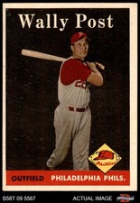 1958 Topps #387 Wally Post Phillies 5 - EX