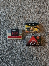 3 New Old Stock Cassette Tapes Blank Mixed Kind