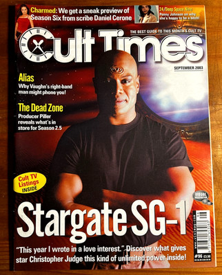 CULT TIMES #96 September 2003 STARGATE SG-1 Richard E Grant CHARMED Star Trek