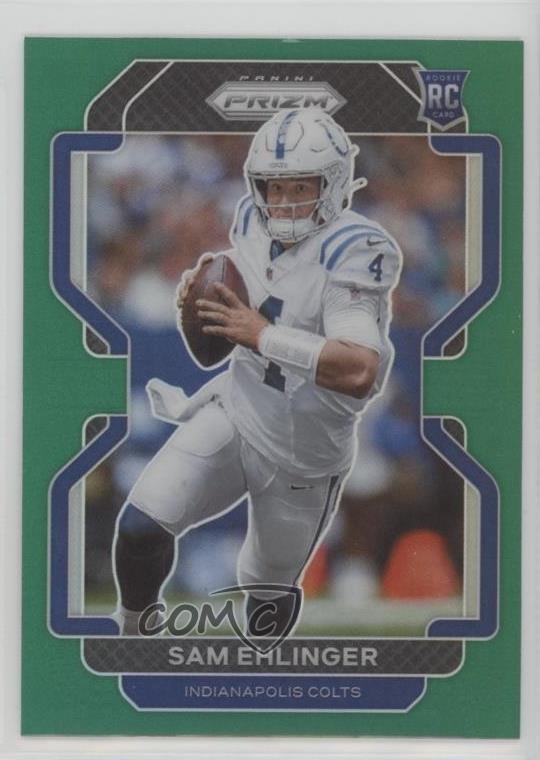 2021 Panini Prizm Rookie Green Prizm Sam Ehlinger #395 0nr3