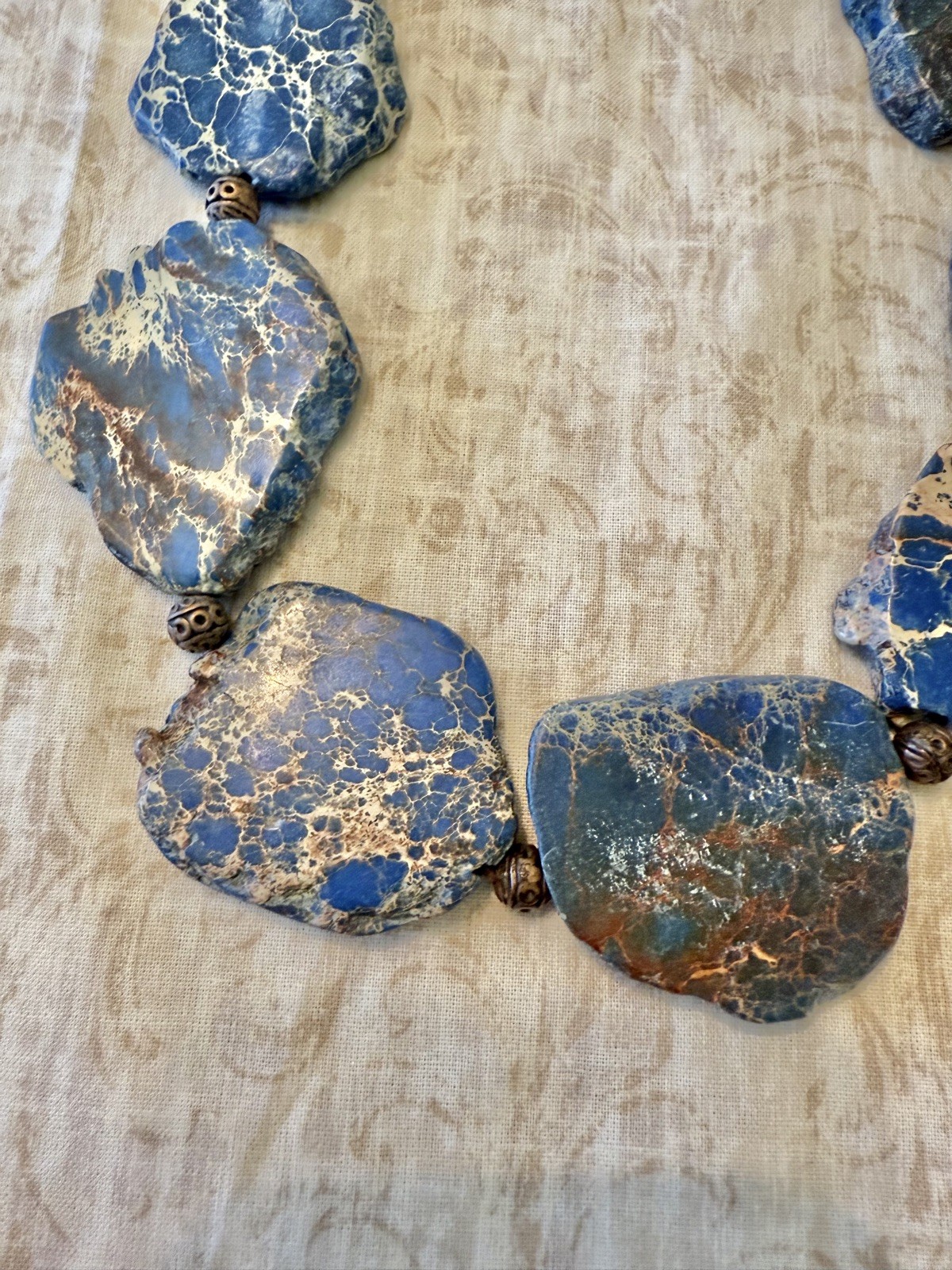 Stunning Impression Jasper Statement Necklace - image 6