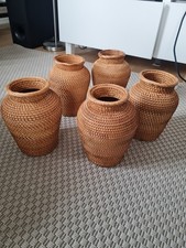 Rattan Vases