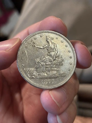 1877 s trade dollar Unc