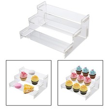 Transparent Cake Stand Ladder Acrylic Cake Display Shelf for Celebration Cake