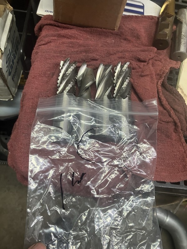 Milling cutter lot Of 4 HSS 1” Used One Time Or Not At All! Rougher And Finisher