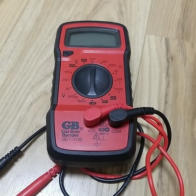 Gardner Bender GDT-3190 4 Function Manual Ranging Digital Multimeter