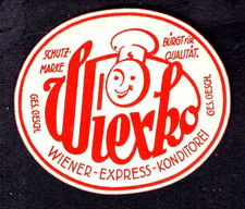 Cinderellas - Poster Stamp - WIERKO Konditorei, Wien Austria - 42x50mm