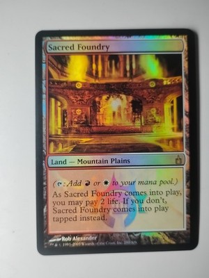 MTG Sacred Foundry - Foil- Ravnica: City of Guilds unplayed, LP 280/306 Magic