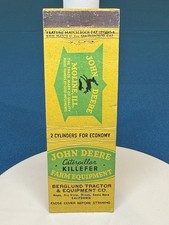 John Deere Farm Tractor Dealers Napa Dixon California VTG Matchbook Cover #599